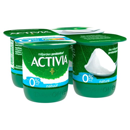 Activia Yaourt Nature 0% avec Probiotiques 4 x 125 g | Carrefour Site