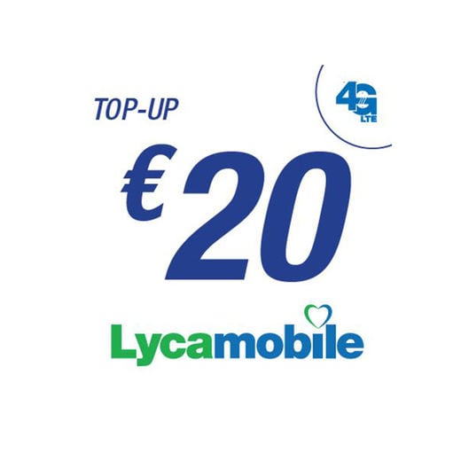 Lycamobile Herlaadkaart 20 euro Carrefour Site