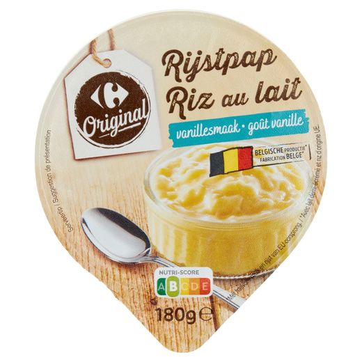 Carrefour Original Riz au Lait Goût Vanille 180 g | Carrefour Site