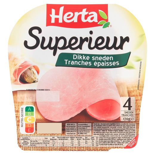 HERTA Jambon Superieur 4 Tranches Épaisses 170 g Carrefour Site