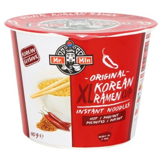 Mr Min Original  Korean  Ramen  Cup XL Instant Noodles Hot 