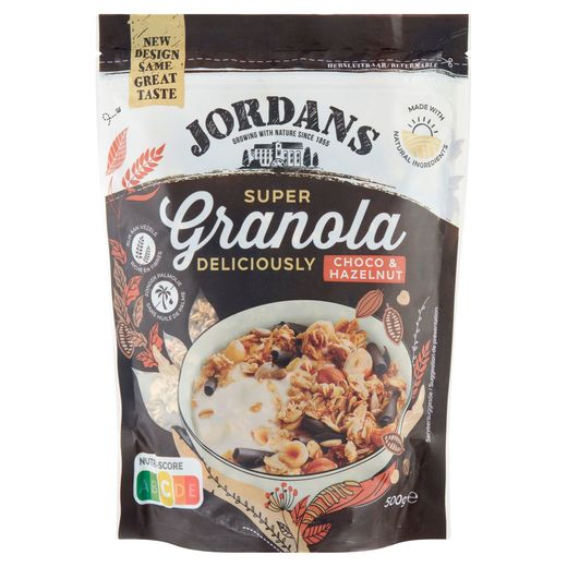 Jordans Super Granola Deliciously Choco & Hazelnut 500 g Carrefour Site